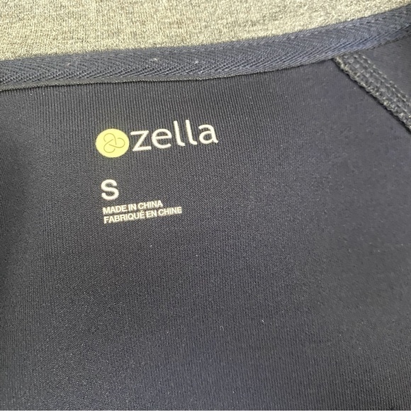 Zella Grey Full Zip Up Thumb Hole Scuba Jacket Size S - Picture 6 of 7